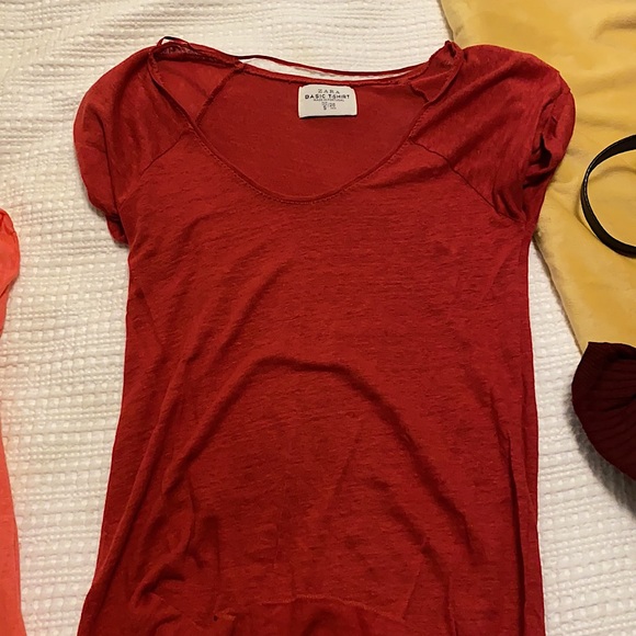 TWO FOR ONE!!! 2x LINEN ZARA T-SHIRTS - Picture 4 of 4